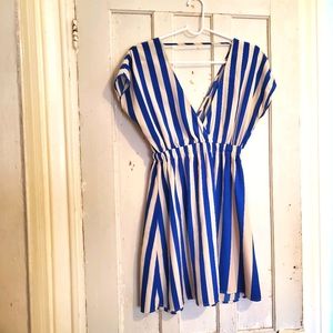 Blue Striped Summer Dress